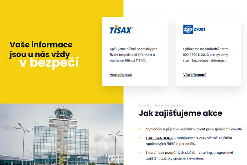 Návrh webu od UX textaře | P&F Company s.r.o.